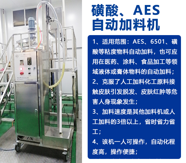 AES磺酸加料機、實驗室乳化機、片堿食鹽自動加料機-04